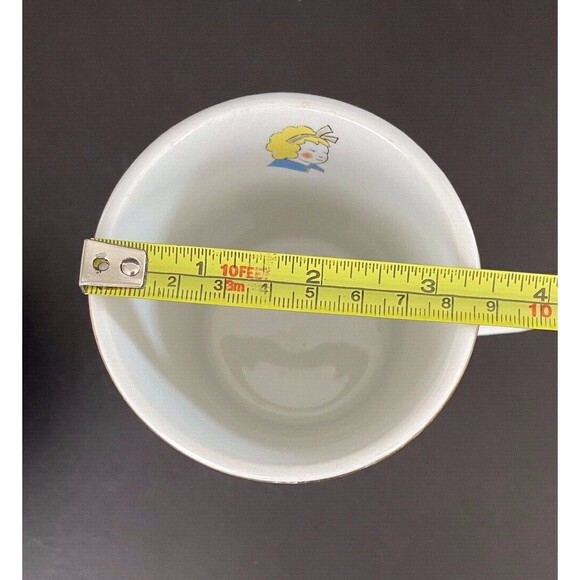 Vintage Buffalo Pottery Heirloom China Childs Mug & Bowl Mary Had a Little Lamb - Picture 12 of 12